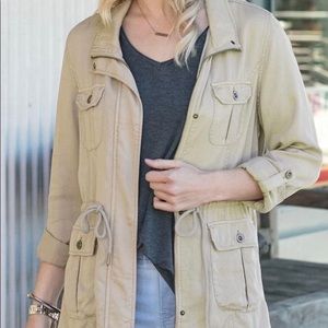 NWT cargo tencel jacket Grace & Lace